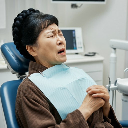 치과 공포증을 포함한 의식하 진정요법 권장 대상 구토 반사가 심한 경우