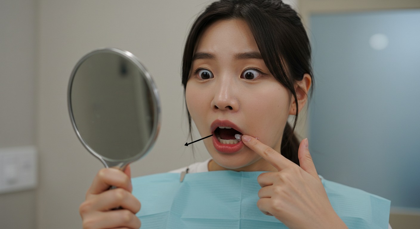 아말감 떨어짐 (9) 자기 '아말감'이 떨어졌을 때 환자의 표정