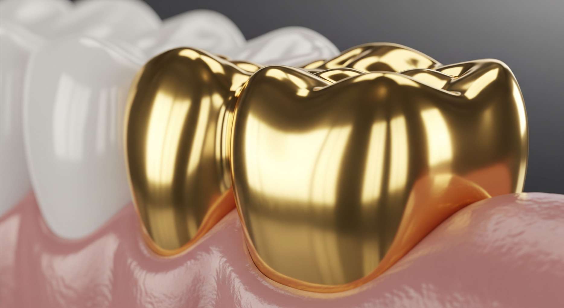golden-dental-crown-placement 금니를 나타내는 이미지