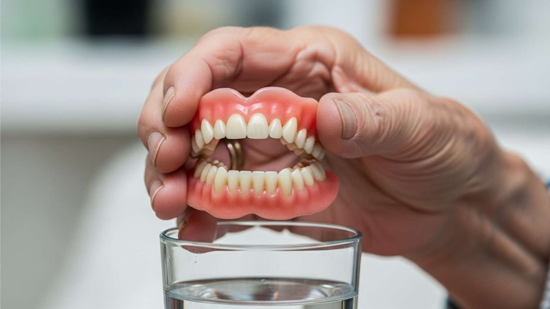 임플란트와 틀니 11 잇몸 위에 얹어서 사용하는 탈착식 틀니의 형태