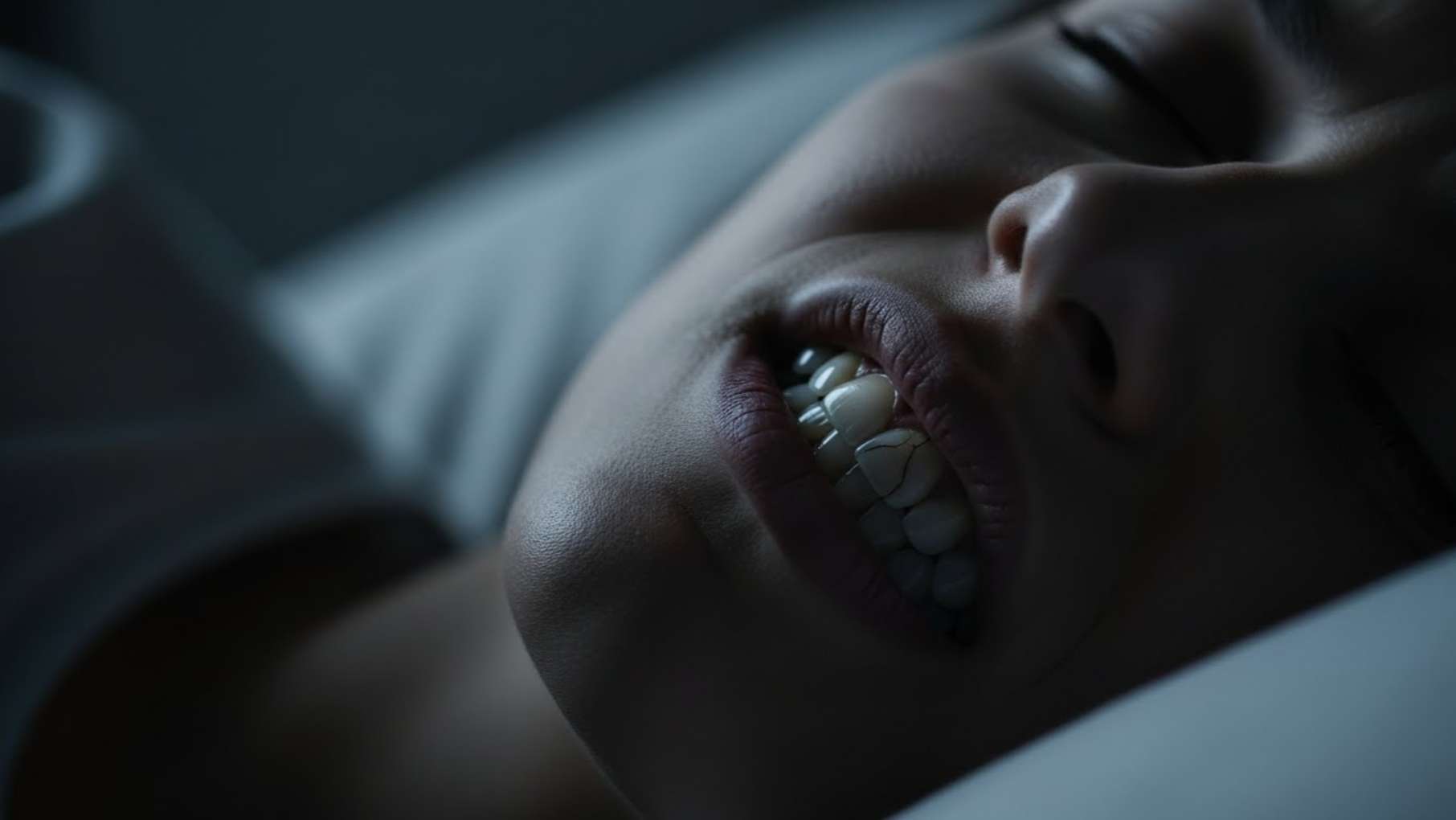 수면 중 이갈이와 이 악물기로 인해 치아 목 부분이 떨어져 나가는 원인