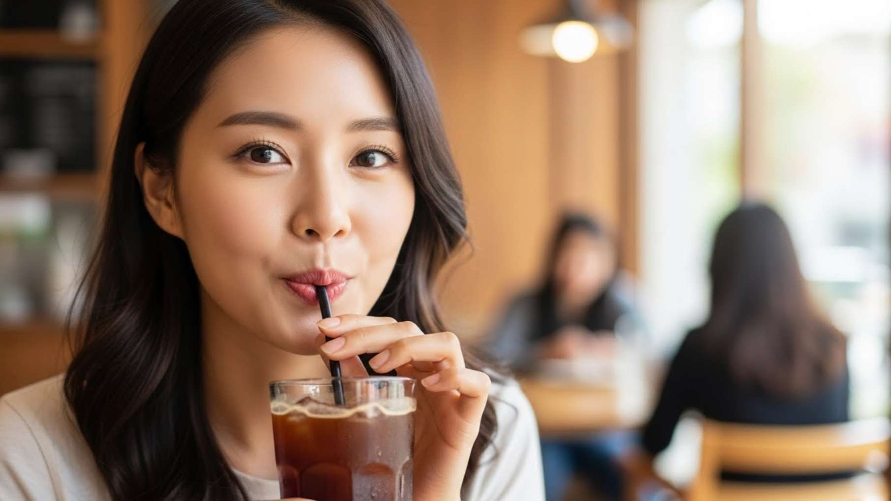 치아 착색 예방을 위해 빨대를 사용하여 커피를 마시는 습관