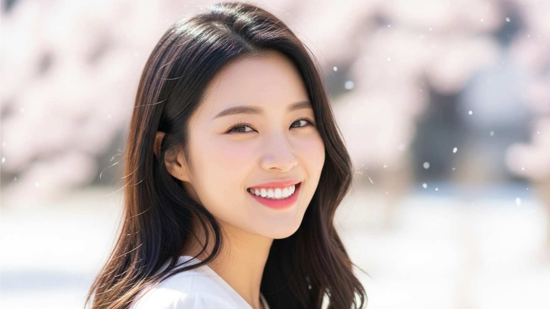 음식 관리와 교정 치료를 잘 마친 후 가지런한 치아를 뽐내는 환자