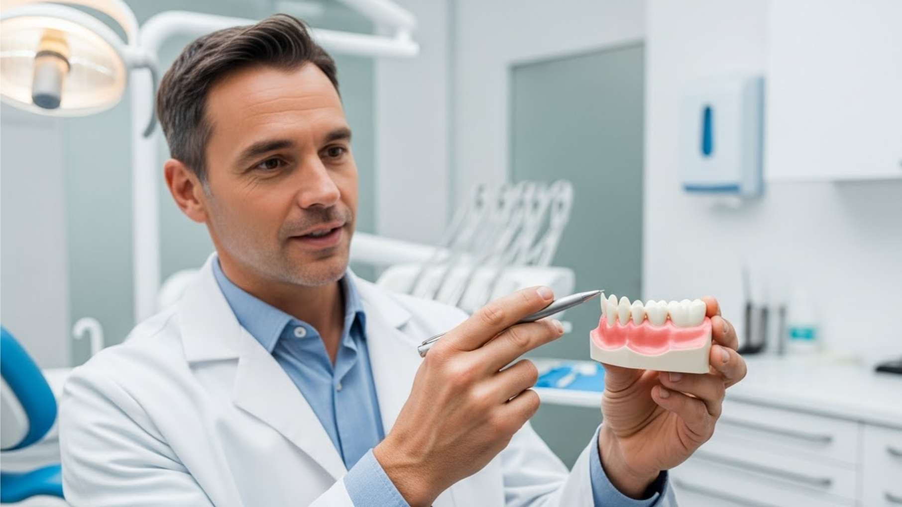 구내염5 구내염의 원인이 되는 깨지고 날카로운 치아를 진단하는 울산 치과 의료진