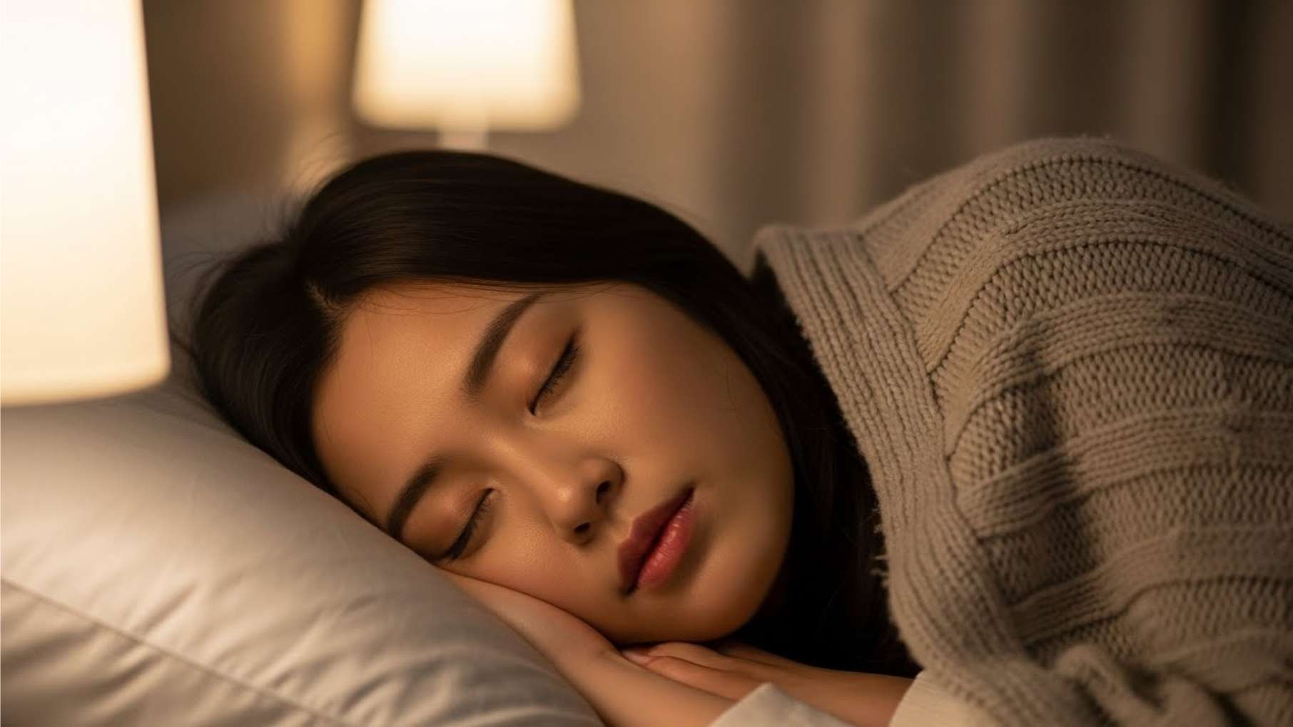 이갈이 치료 후 통증 없이 편안하게 숙면을 취하는 환자