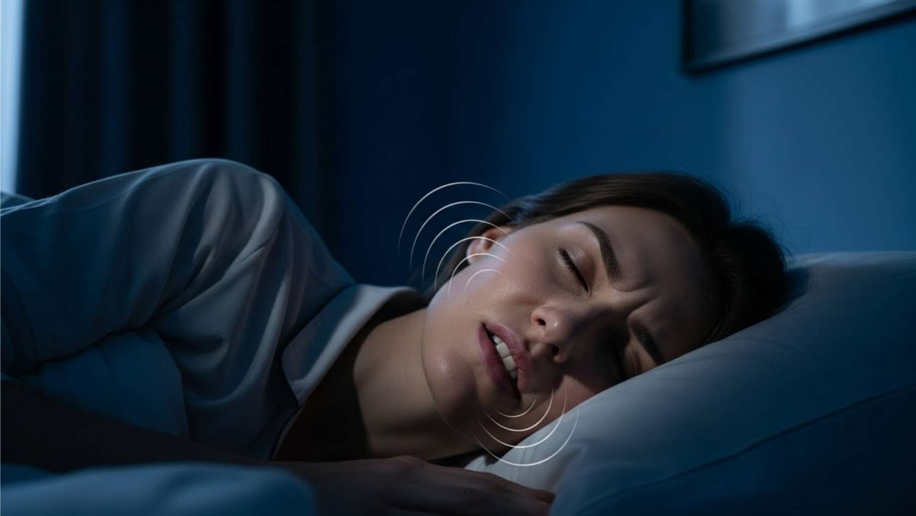 수면 중 무의식적으로 이를 갈거나 꽉 깨무는 이갈이(브룩시즘) 증상