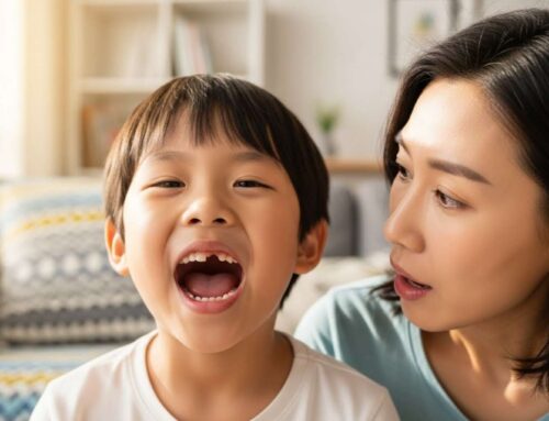 [울산 어린이치과] 아이 이가 빠졌는데 빨간 살이 달랑거려요! (유치 뿌리, 잇몸 혹 정체는?)