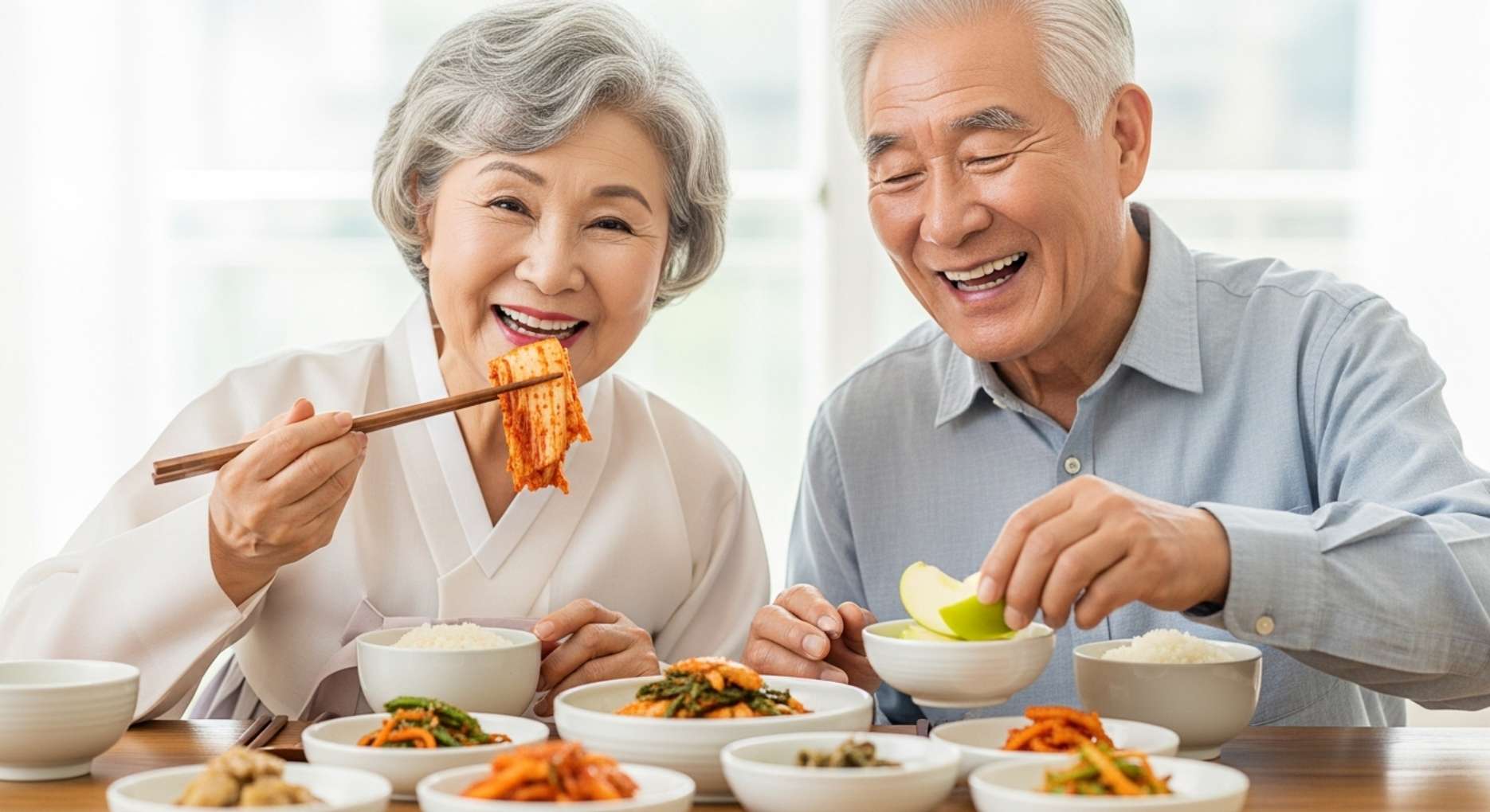 풍치10 울산 드림연합치과 치료 후 튼튼한 잇몸으로 식사를 즐기는 부부