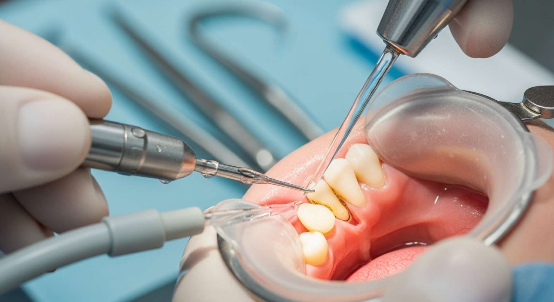 풍치9 잇몸 깊은 곳의 치석을 제거하여 치아를 살리는 치주소파술 치료 과정